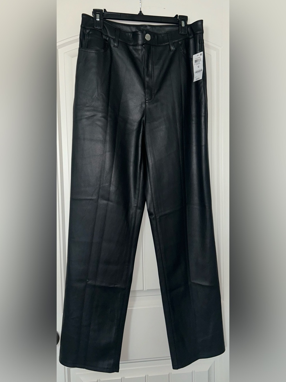 I.N.C International Concepts Deep Black Pleather Women’s Pants